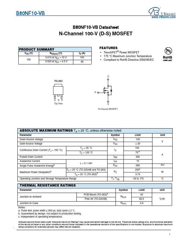 B80NF10