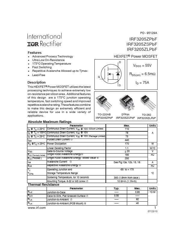 IRF3205ZL