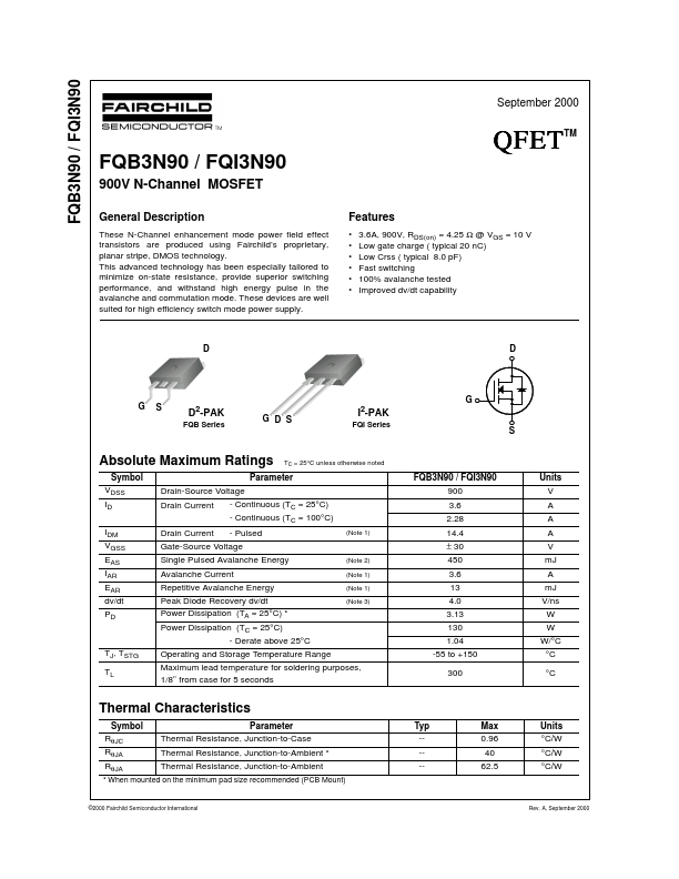 FQB3N90