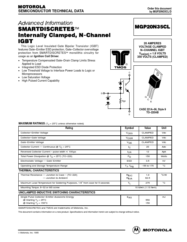 MGP20N35CL