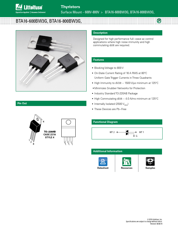 BTA16-800BW3G