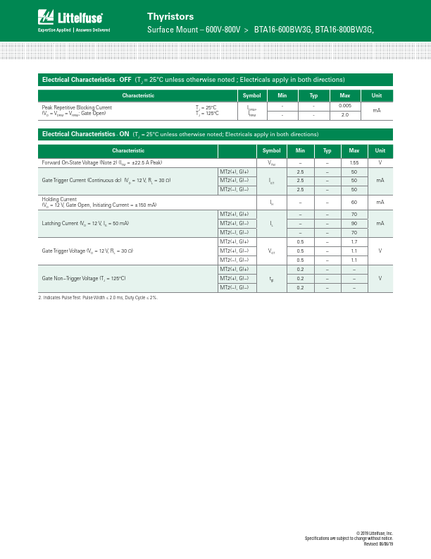 BTA16-800BW3G