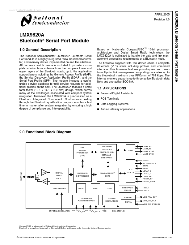 LMX9820A