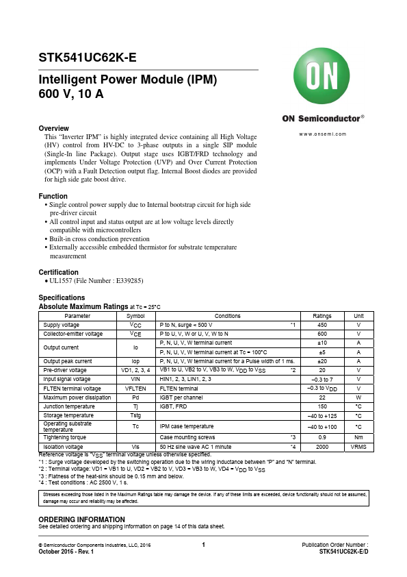 STK541UC62K-E