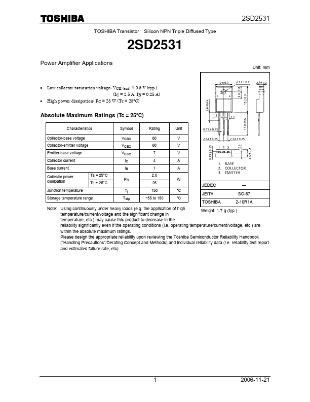 2SD2531