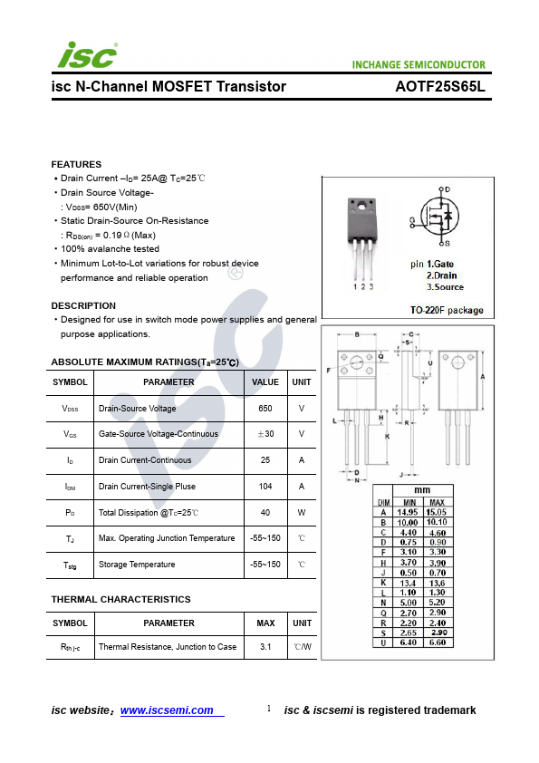 AOTF25S65L