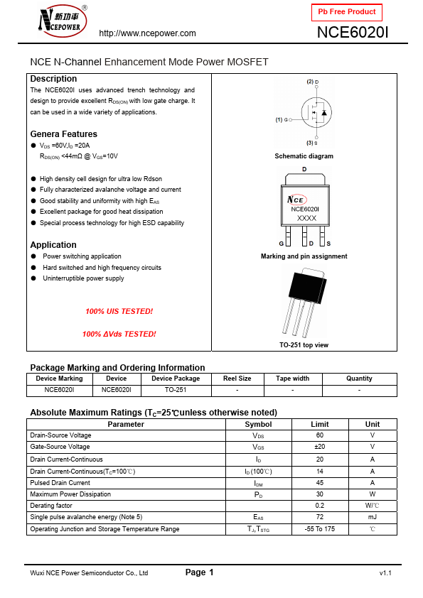 NCE6020I