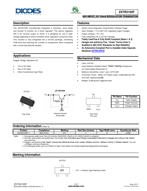 ZXTR2105F