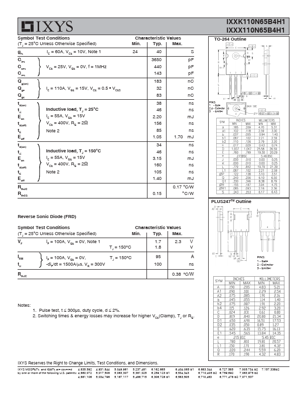 IXXX110N65B4H1