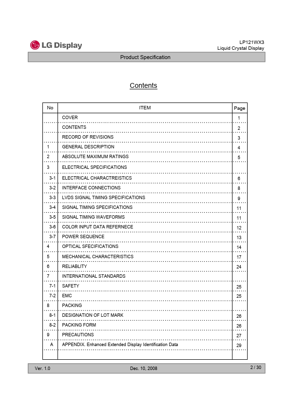 LP121WX3-TLA1