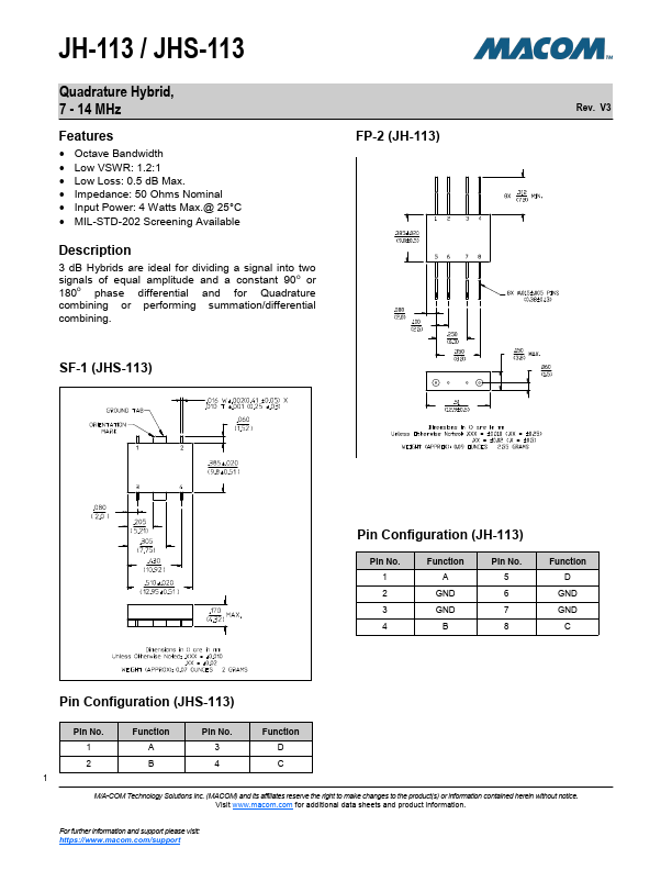 JHS-113PIN