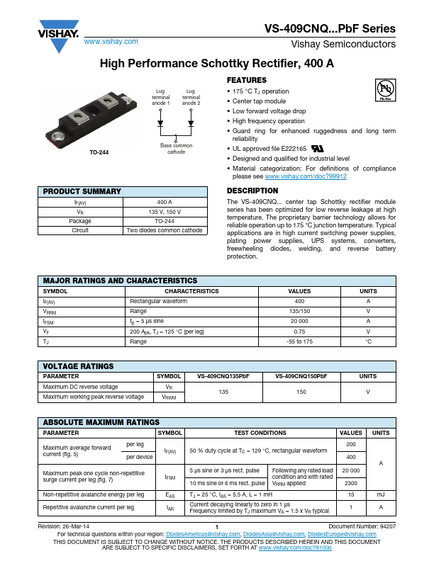 VS-409CNQ135PbF