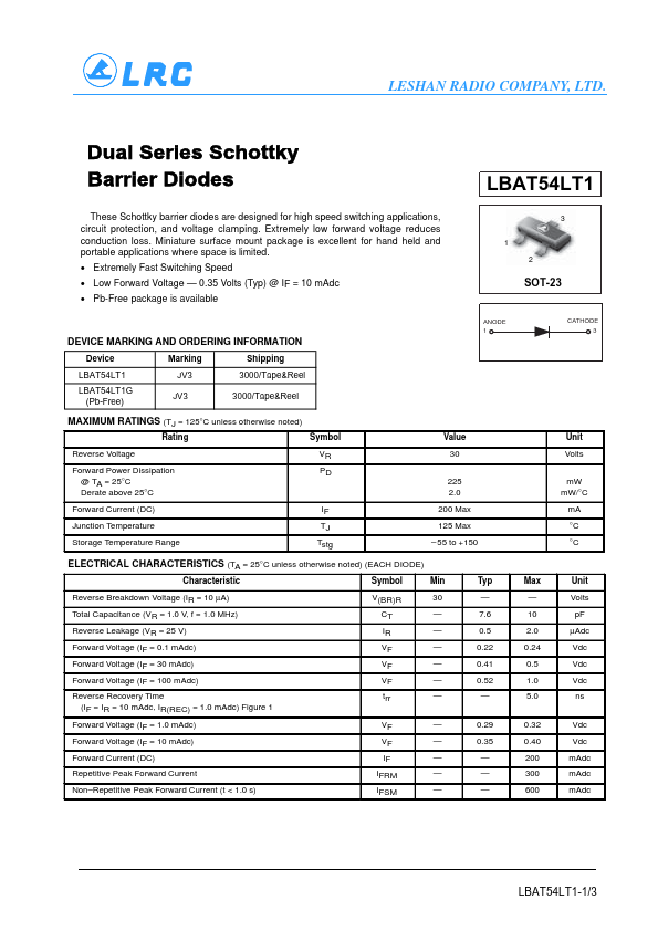 LBAT54LT1