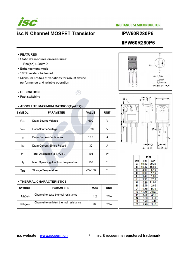 IPW60R280P6