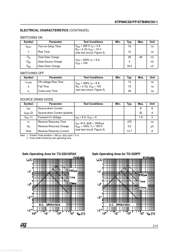 STB8NC50-1