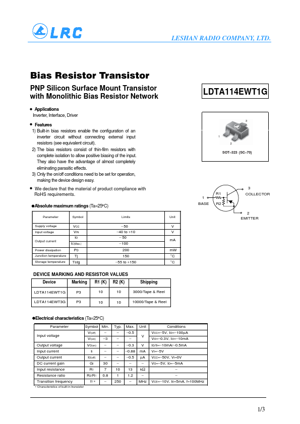 LDTA114EWT1G