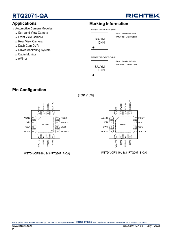 RTQ2071-QA