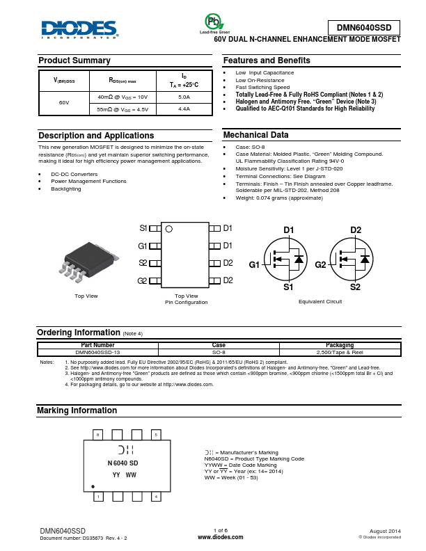 DMN6040SSD