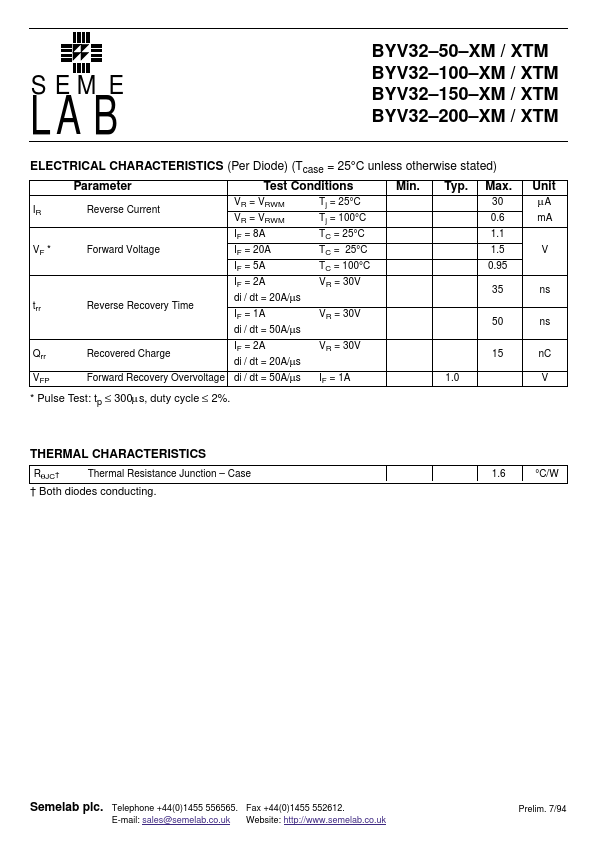 BYV32-200-XTM