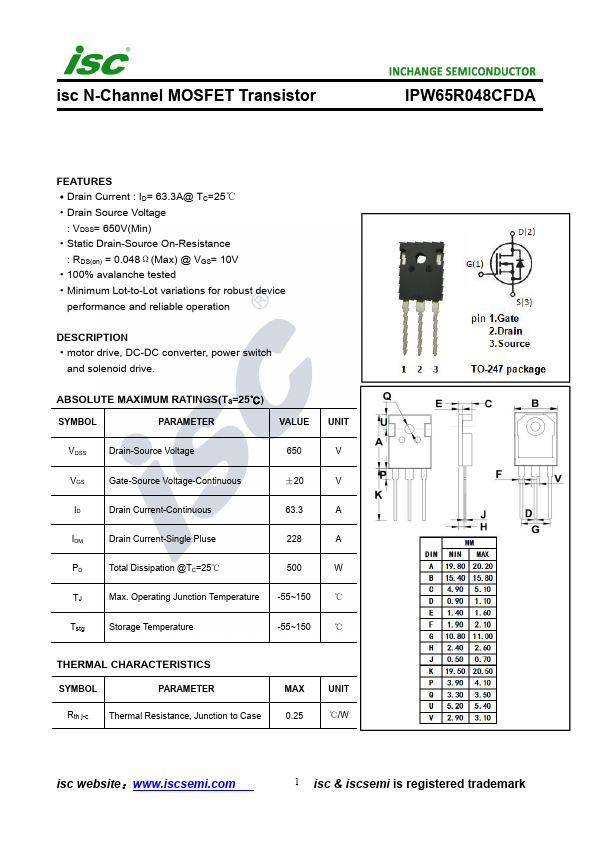 IPW65R048CFDA