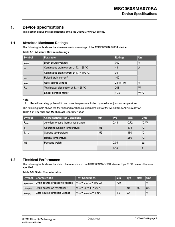 MSC060SMA070SA