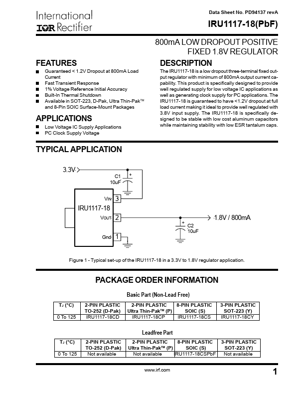 IRU1117-18PBF