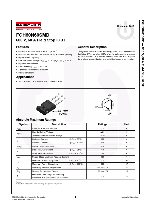 FGH60N60SMD