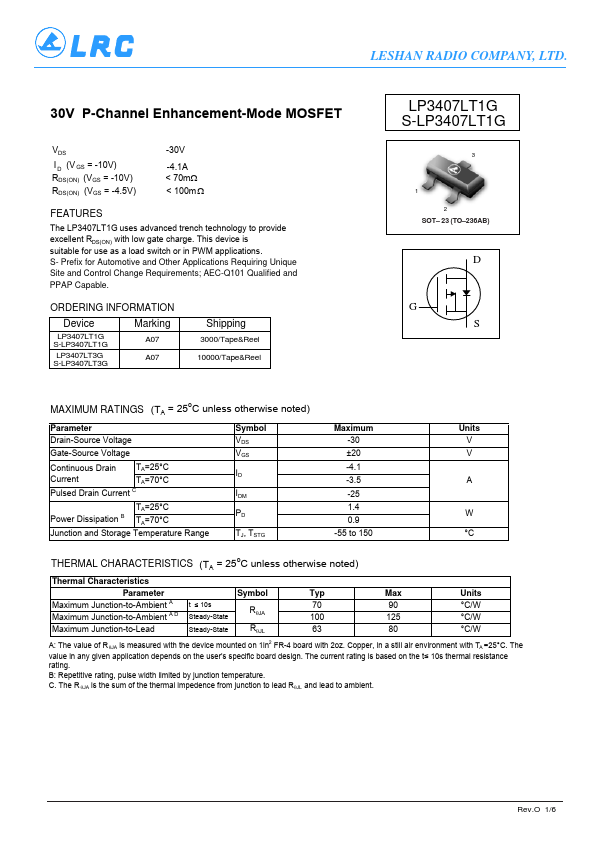 S-LP3407LT1G