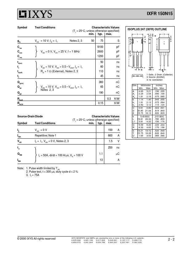 IXFR150N15