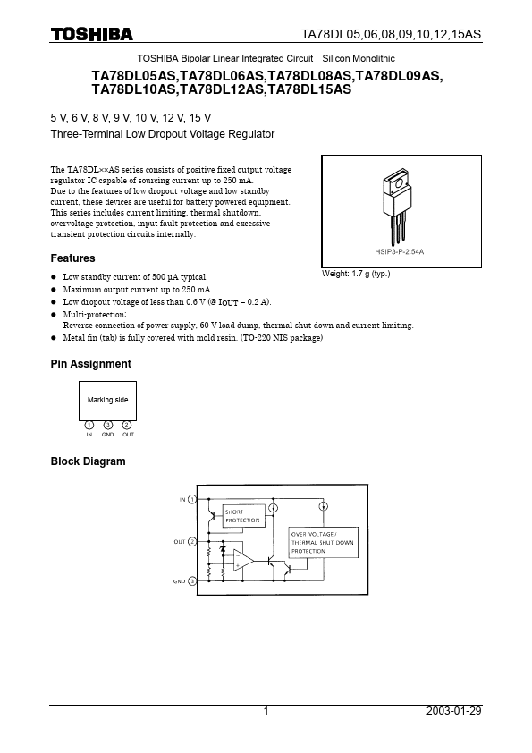 TA78DL15AS