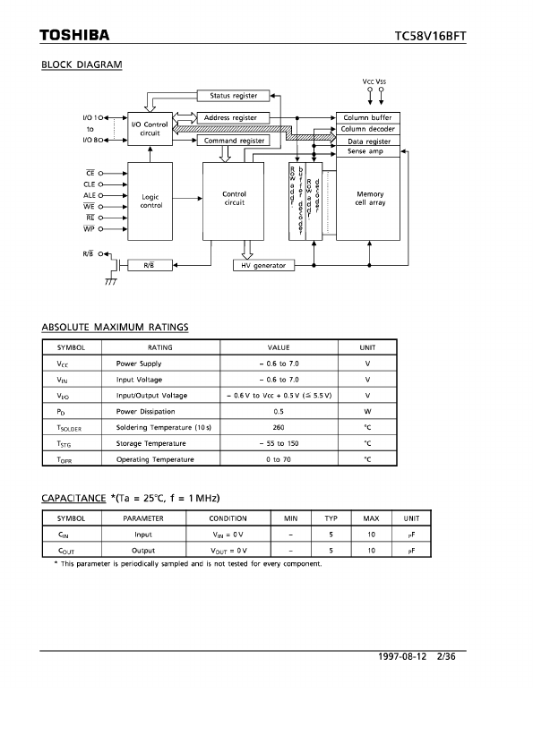 TC58V16BFT