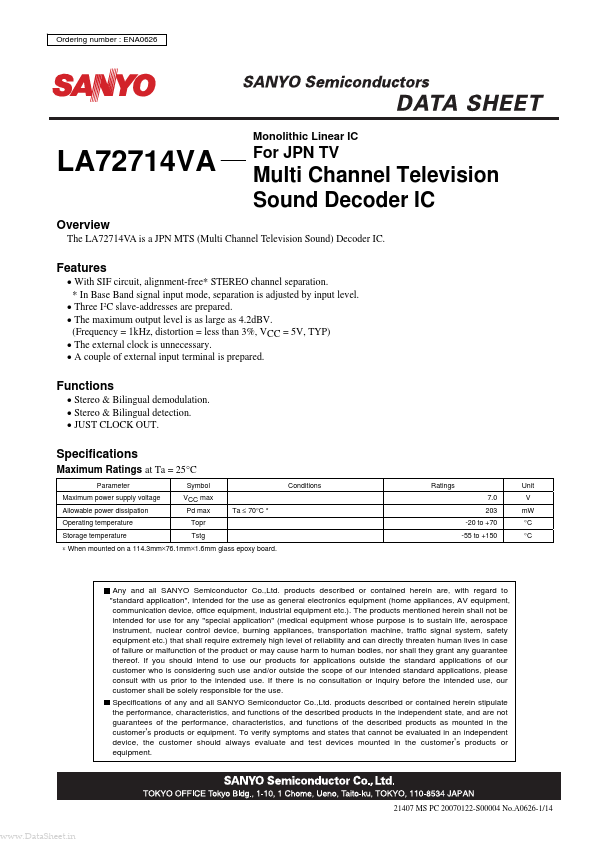 LA72714VA