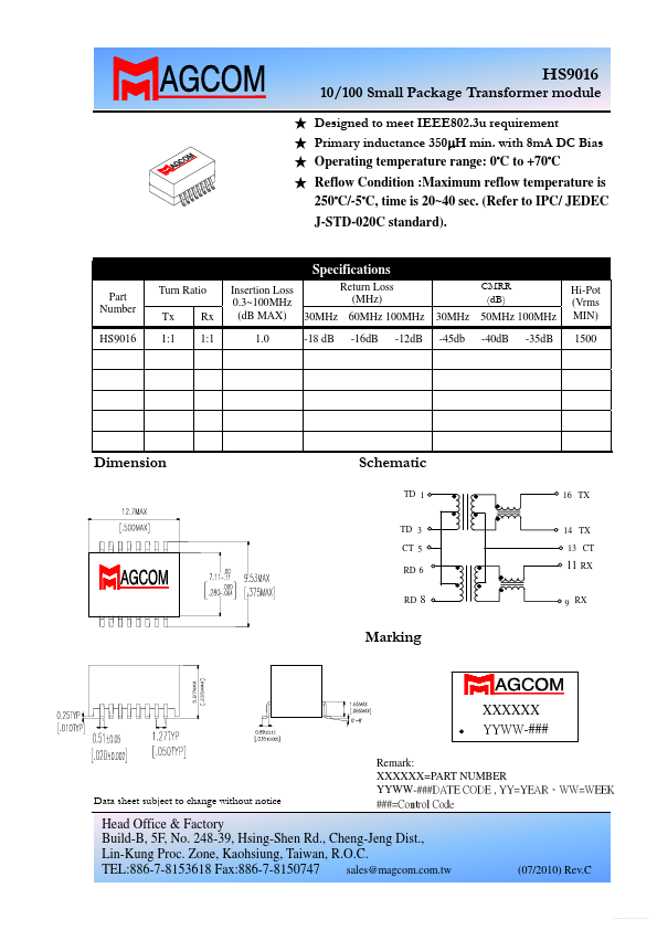 HS9016