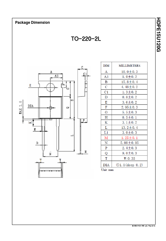 HDPE15U120G