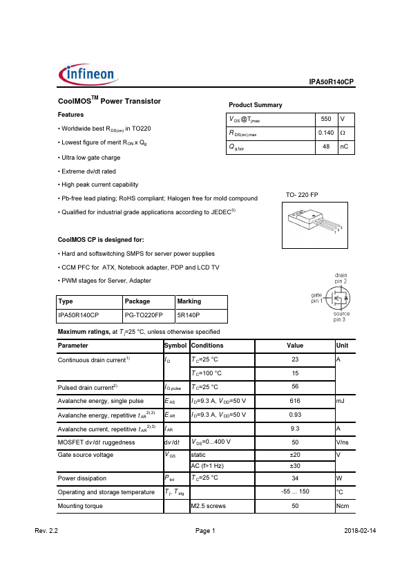 IPA50R140CP