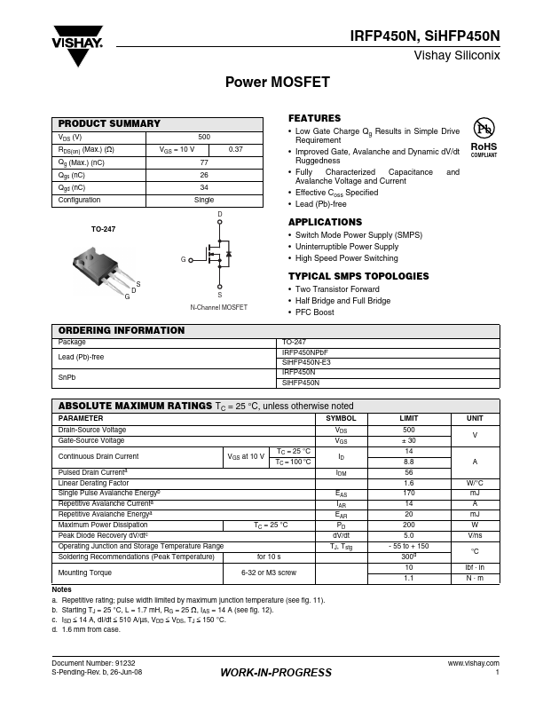 IRFP450N