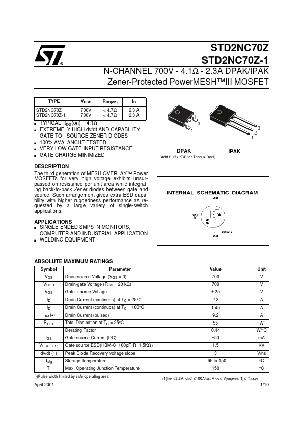 STD2NC70Z