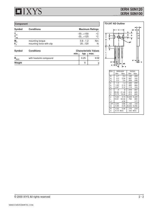 IXRH50N120