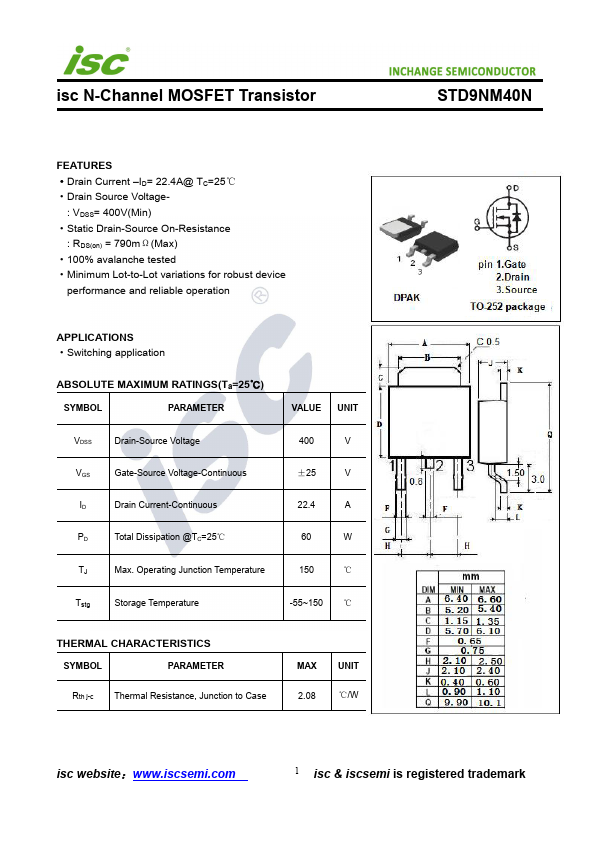 STD9NM40N