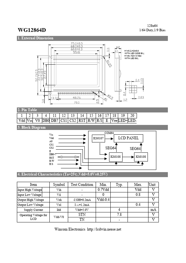 WG12864D