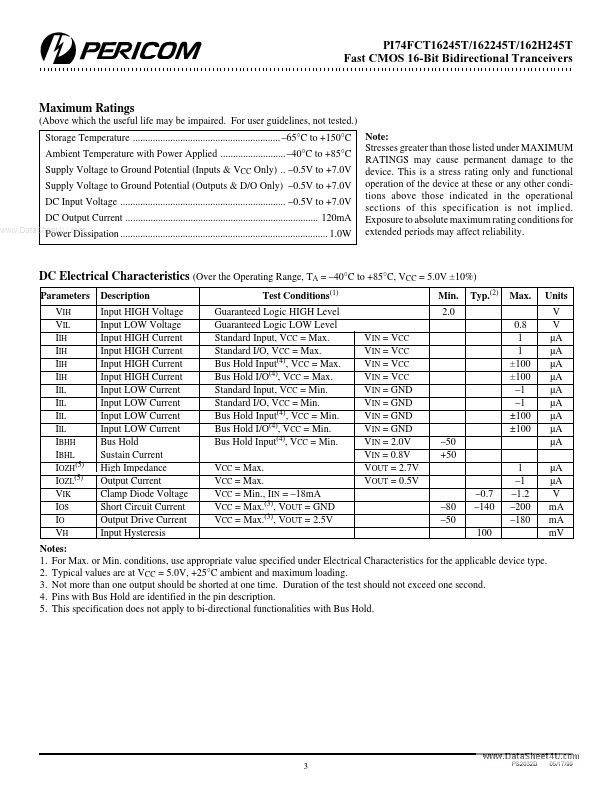 PI74FCT162245T