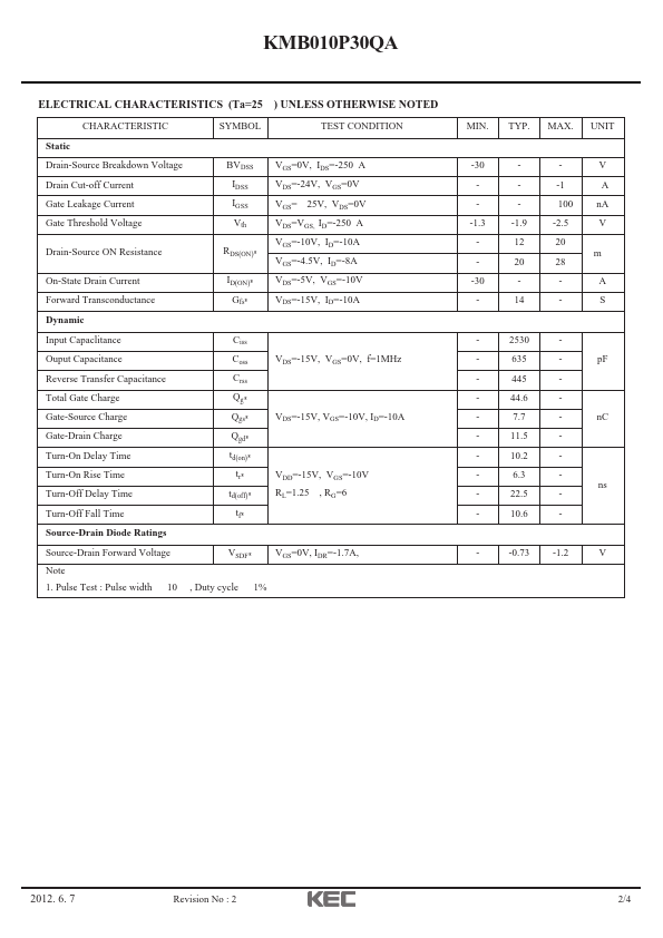 KMB010P30QA