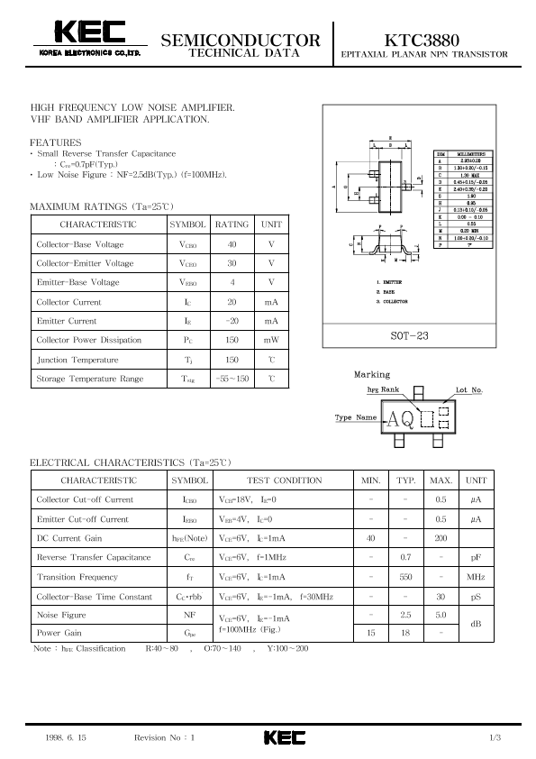 KTC3880