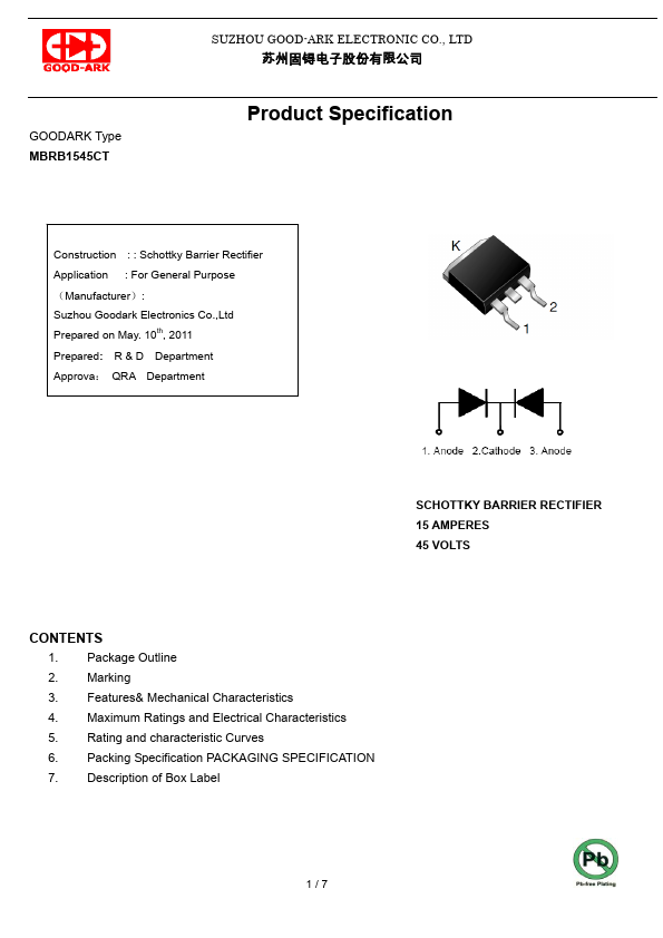 MBRB1545CT