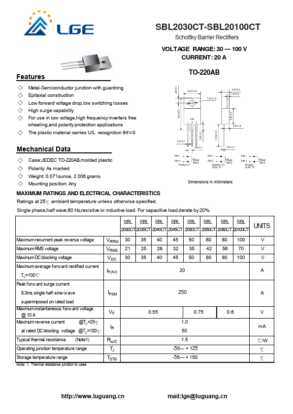 SBL2045CT