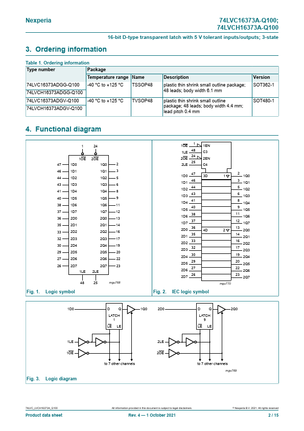 74LVC16373A-Q100