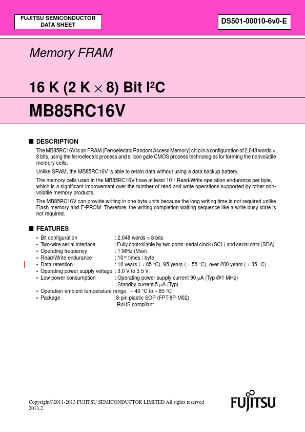 MB85RC16V