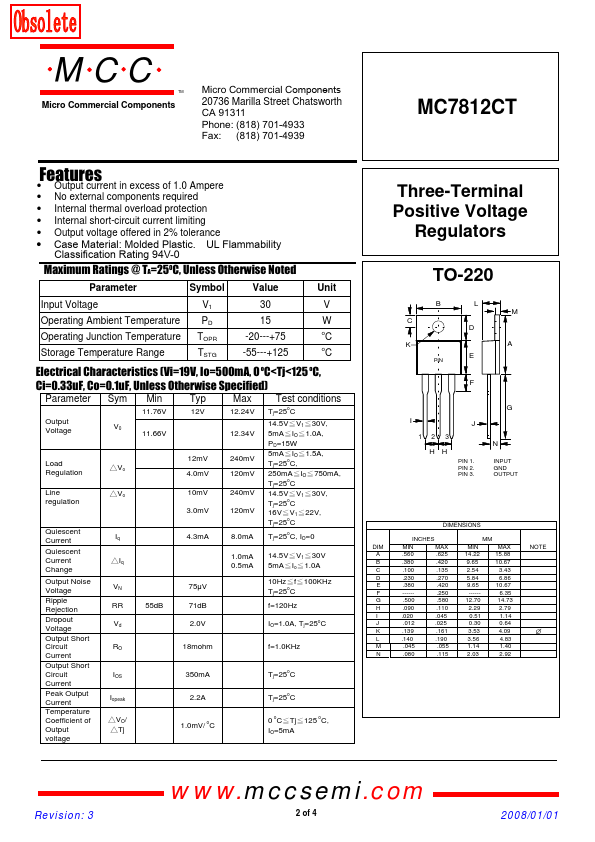 MC7812CT