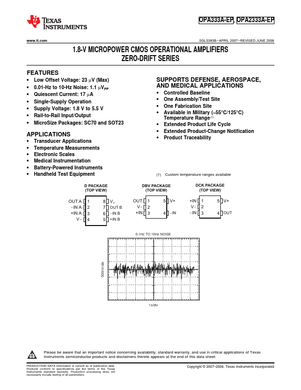 OPA2333A-EP