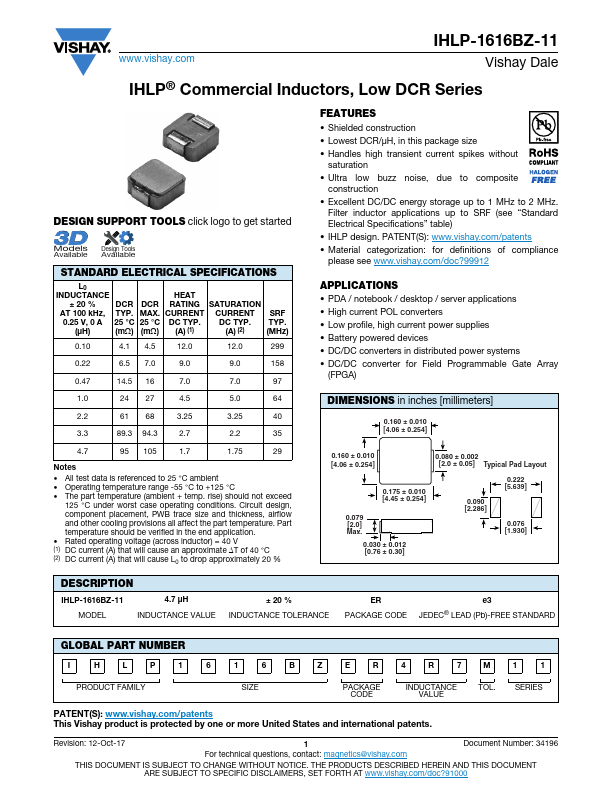 IHLP-1616BZ-11